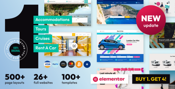 Book Your Travel – Online Booking WordPress Theme