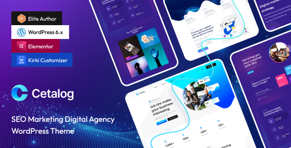 Cetalog – Marketing & SEO Agency WordPress Theme + RTL