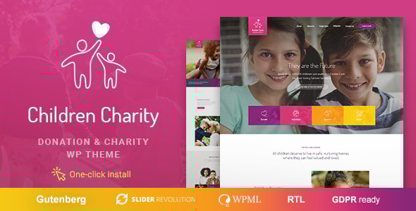 Children Charity – Nonprofit & NGO WordPress Theme