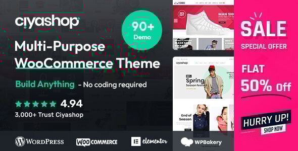 CiyaShop – Multipurpose WooCommerce Theme