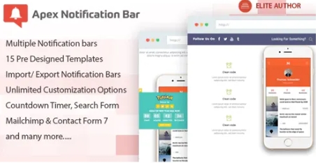  Apex Notification Bar – Responsive Notification Bar Plugin