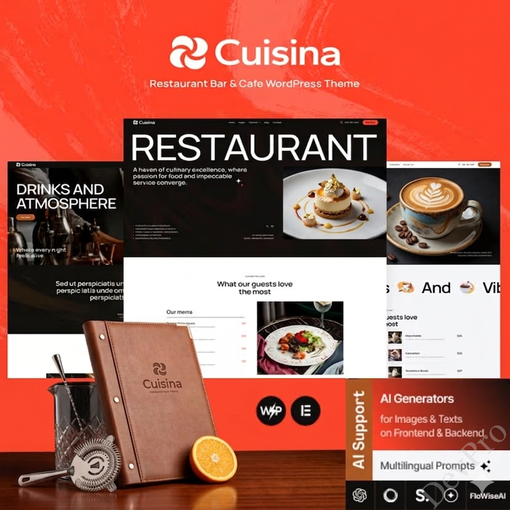 Cuisina – Restaurant Bar & Cafe WordPress Theme