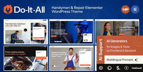 Do-It-All – Handyman & Repair Elementor WordPress Theme