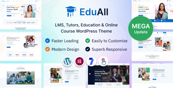 EduAll – Education LMS Tutors & Online Course WordPress Theme Multipurpose