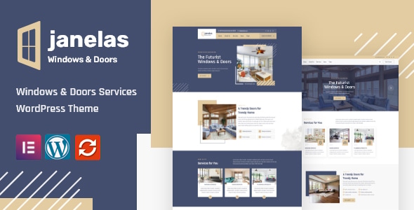 Janelas – Windows & Doors Services Elementor Template Kit