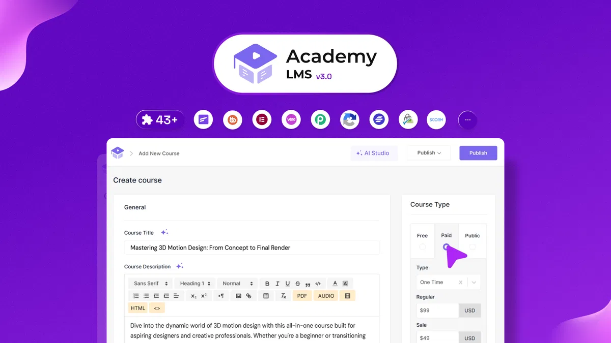  Academy LMS Pro