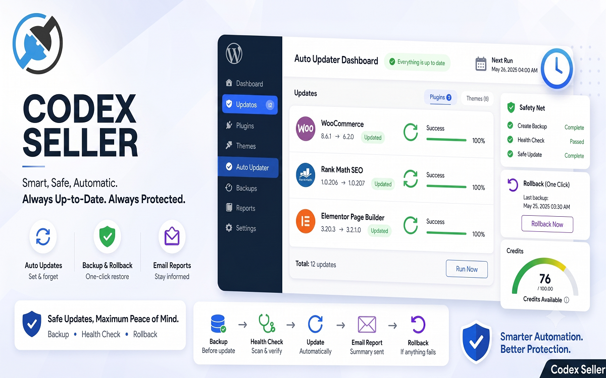 Auto Update Plugin by Codex Seller