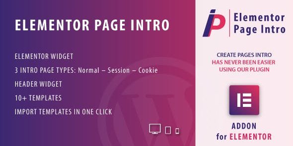 Page Intro for Elementor