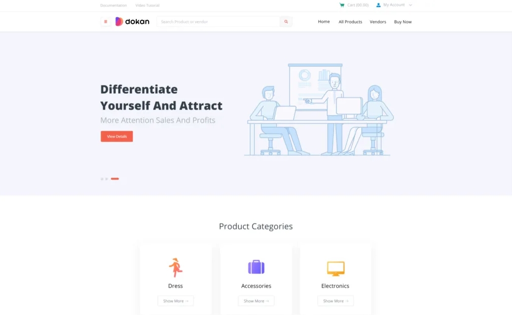Dokan eCommerce Theme - Download GPL Version
