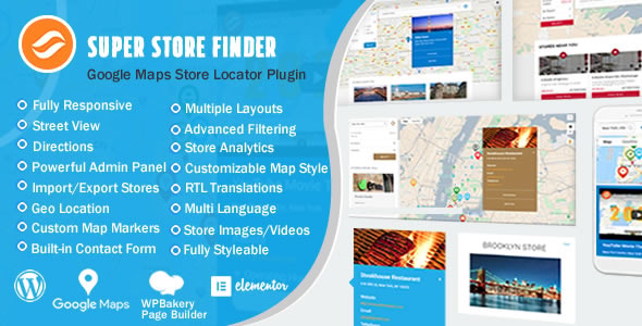 Super Store Finder WordPress Plugin - Download GPL Version Preview