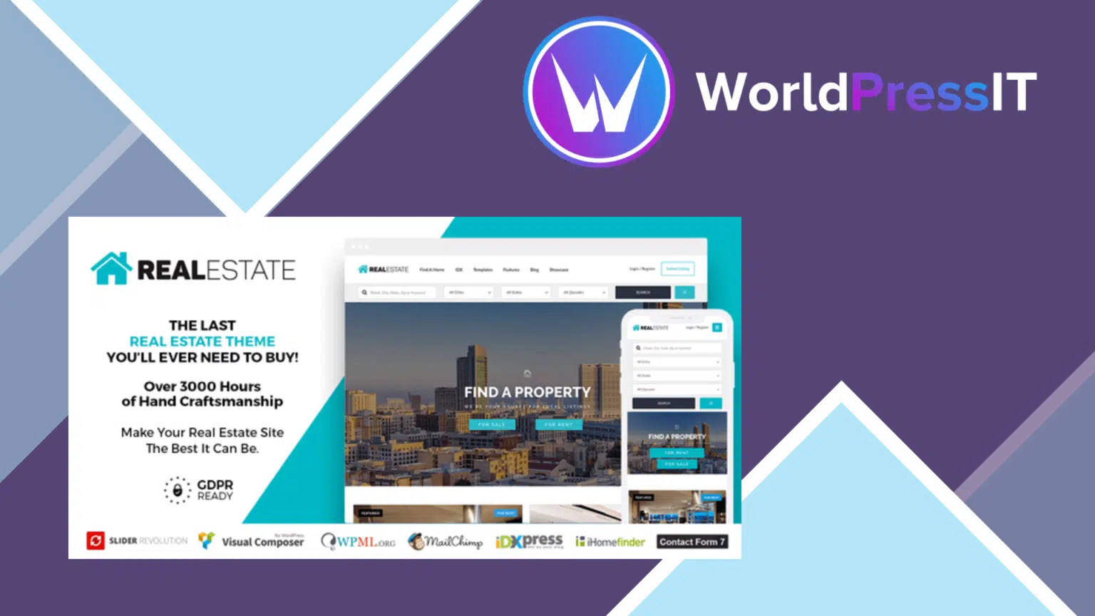 Real Estate 7 Real Estate WordPress Theme - Download GPL Version Preview