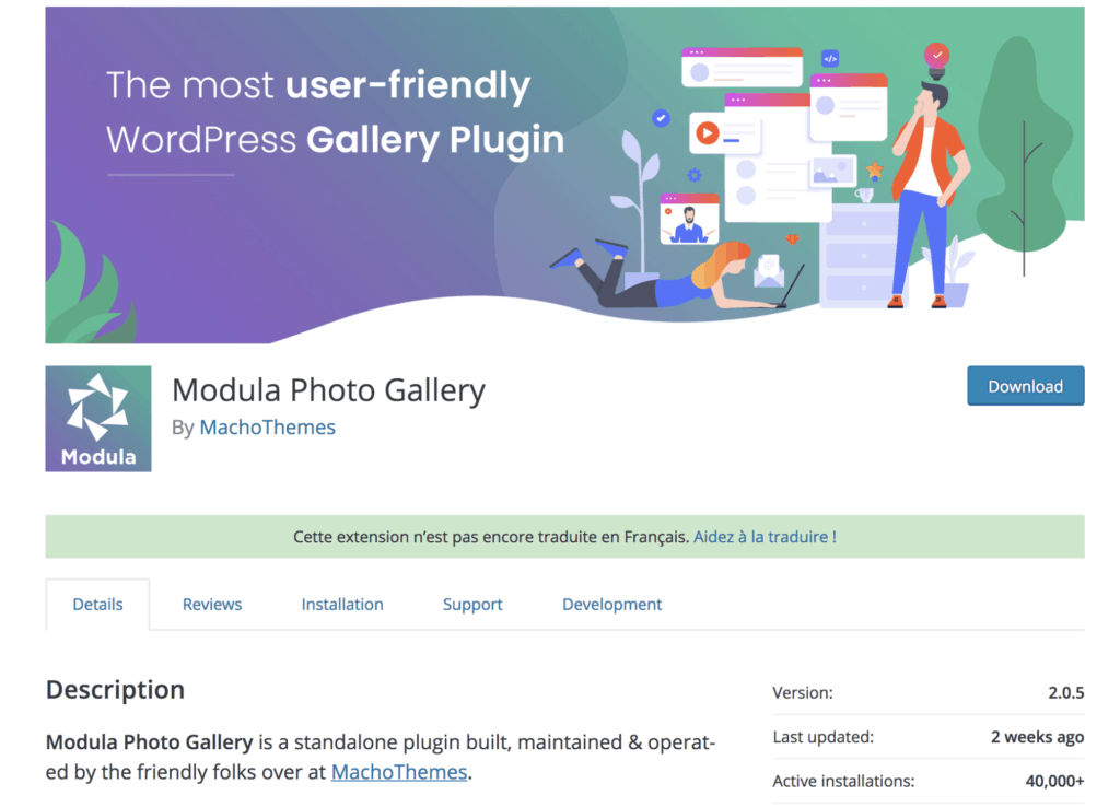 Modula Pro WordPress Gallery Plugin - Download GPL Version Preview