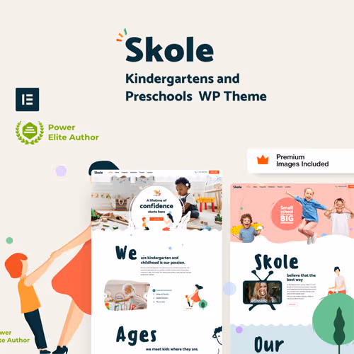 Skole Kids School WordPress Theme - Download GPL Version Preview