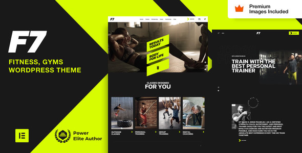 F7 Gym WordPress Theme - Download GPL Version