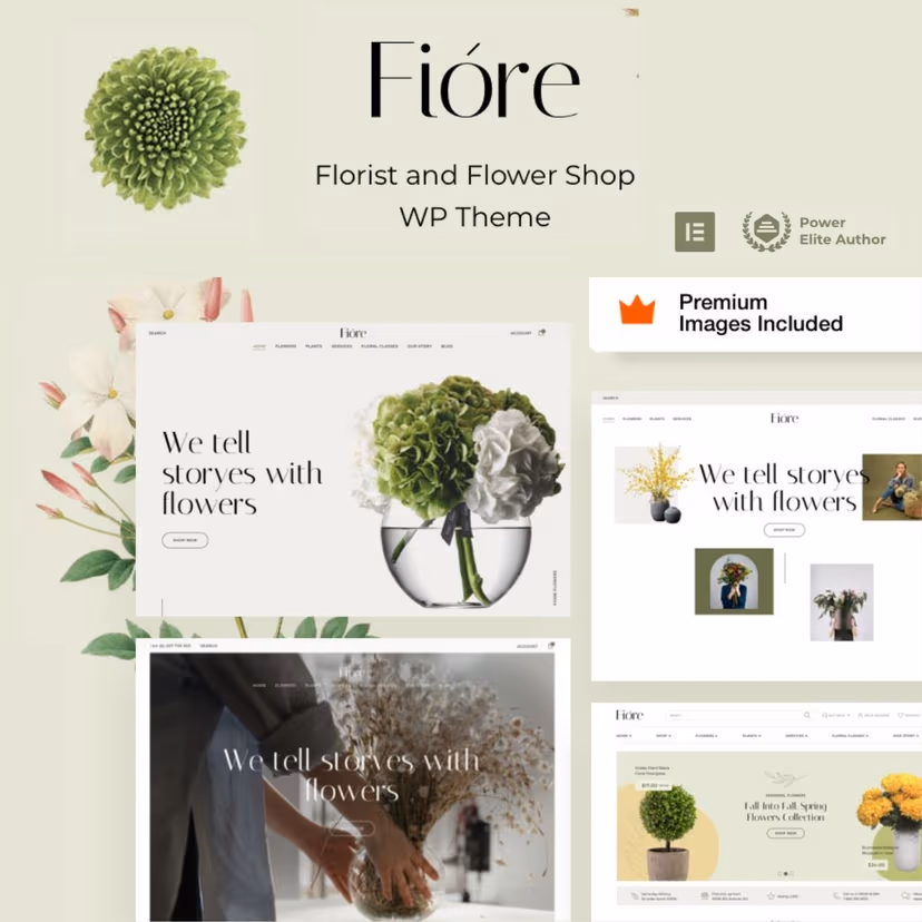 Fiore Flower Shop Florist Ecommerce WordPress Theme - Download GPL Version