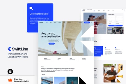 Logistics Transport Truck Courier WordPress Theme - Download GPL Version
