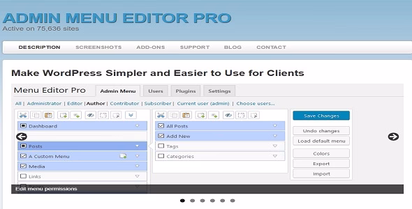 ADMIN MENU EDITOR PRO