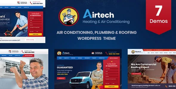 Airtech - Plumber WordPress Theme