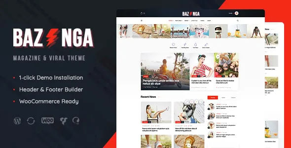 Bazinga | Magazine & Viral Blog WordPress Theme