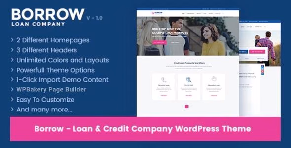 Borrow Loan Company Responsive WordPress