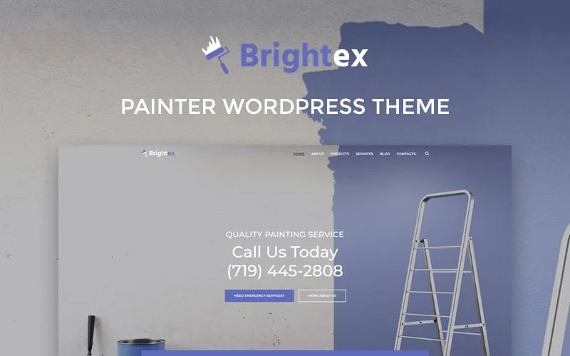 Brightex - Painting Services Multipurpose Classic Elementor WordPress Theme