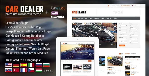 Car Dealer Automotive WordPress Theme - Responsive