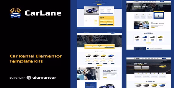 CarLane Car Rental Elementor Template Kit