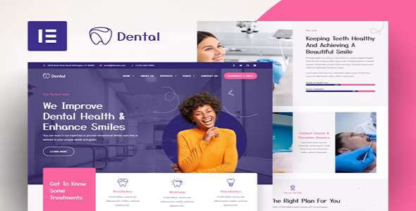 Dental Dentist Clinic & Medical Elementor Template Kit