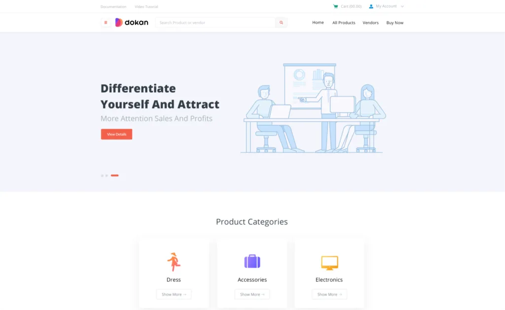 Dokan eCommerce Theme
