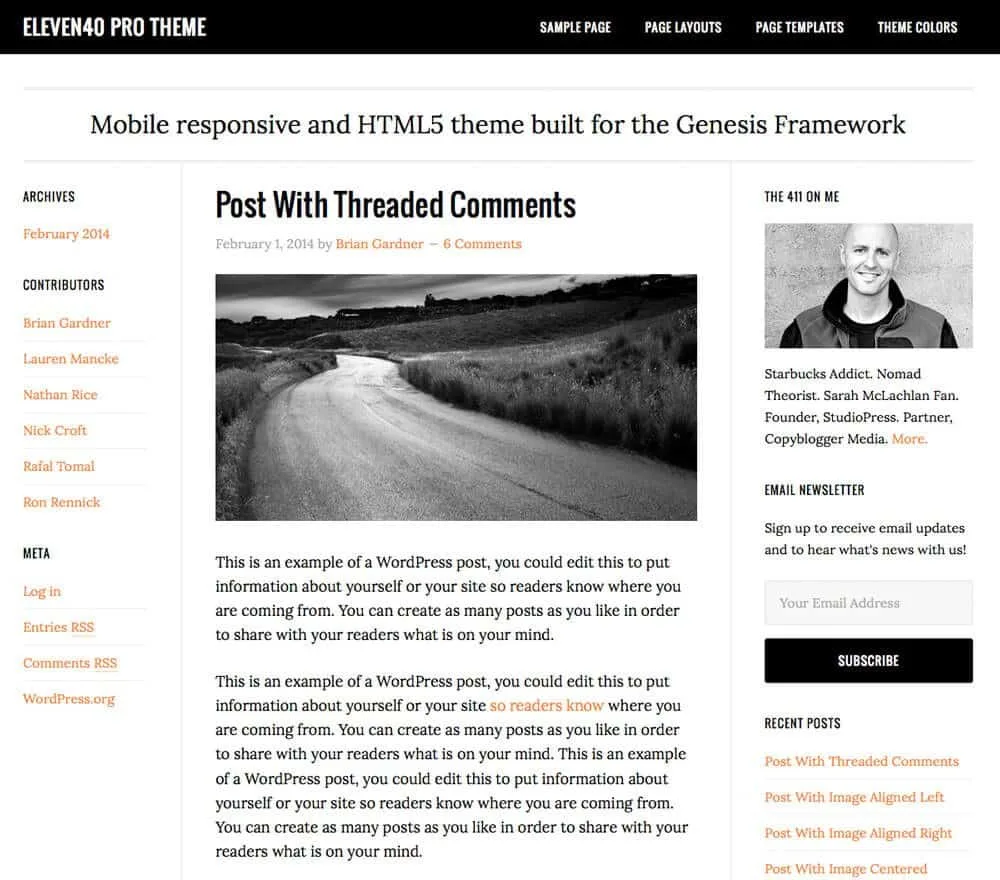 Eleven40 Pro Genesis WordPress Theme