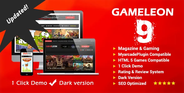 Gameleon - WordPress Arcade Theme & News Magazine