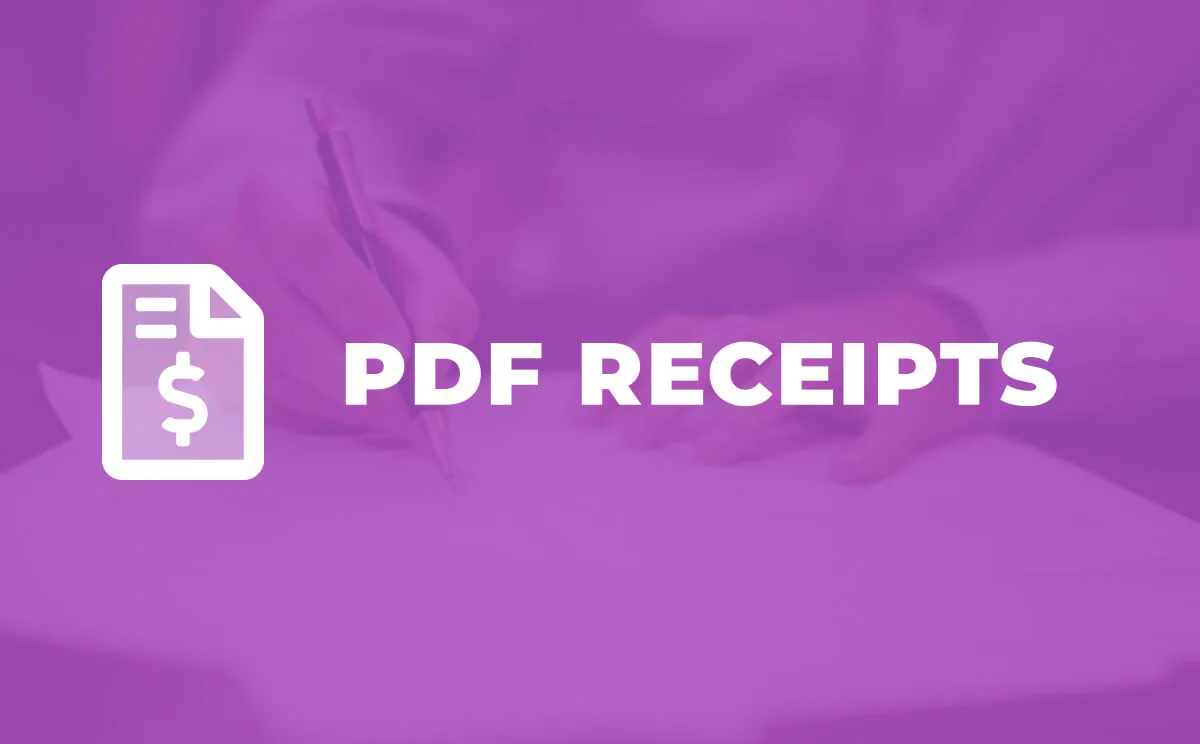Give PDF Receipts