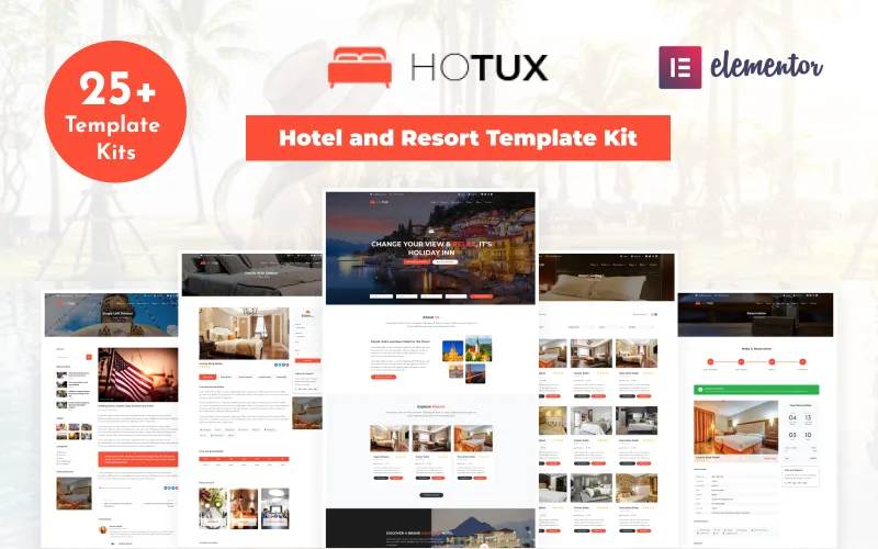 Hotux - Hotel and Resort Elementor Template Kit