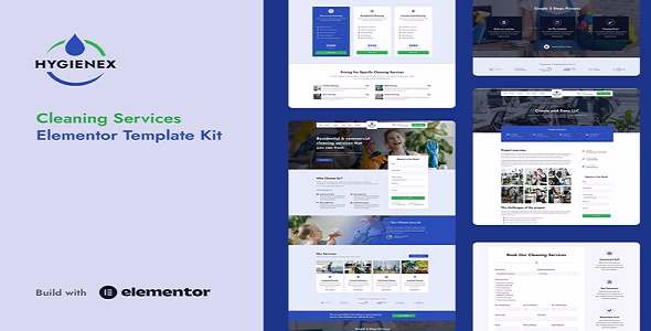 Hygienex Cleaning Services Elementor Template Kit