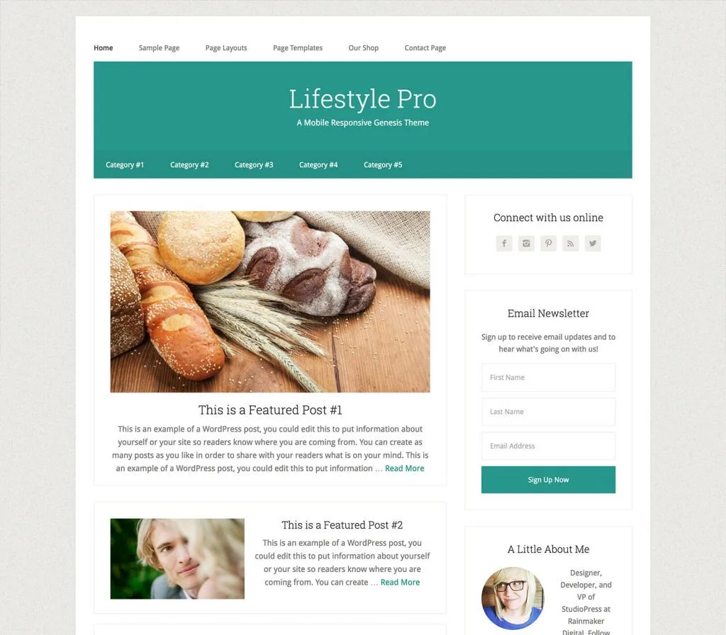 Lifestyle Pro Genesis WordPress Theme