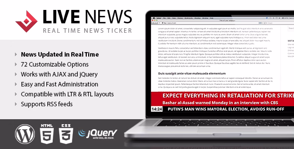 Live News Real Time News Ticker
