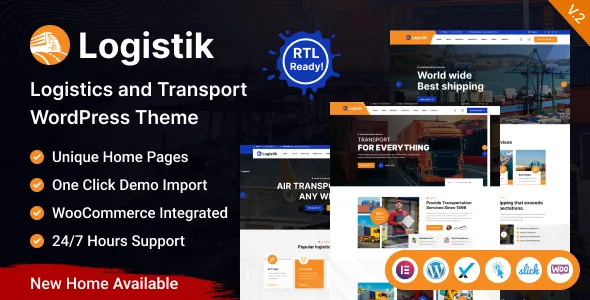 Logistik - Transport & Logistics WordPress Theme