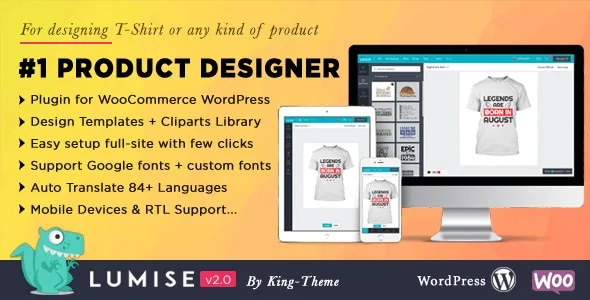 Lumise Product Designer | WooCommerce WordPress