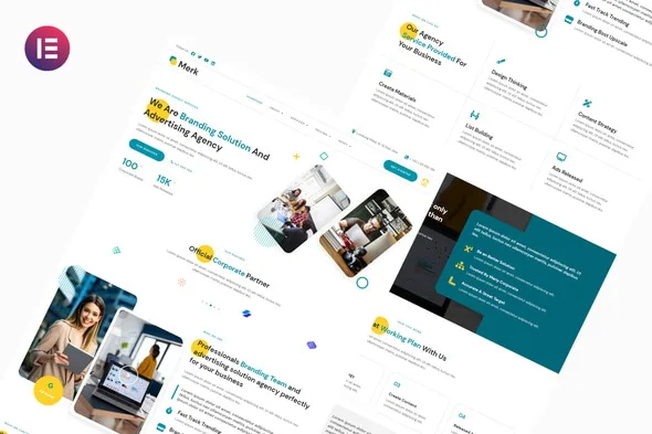Merk - Branding Solution & Advertising Agency Elementor Templates Kit