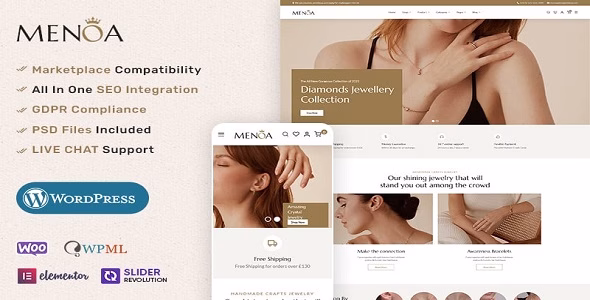 Modern Jewelry & Imitation Store - WooCommerce Responsive