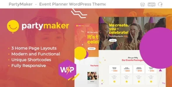 PartyMaker | Event Planner & Wedding Agency WP