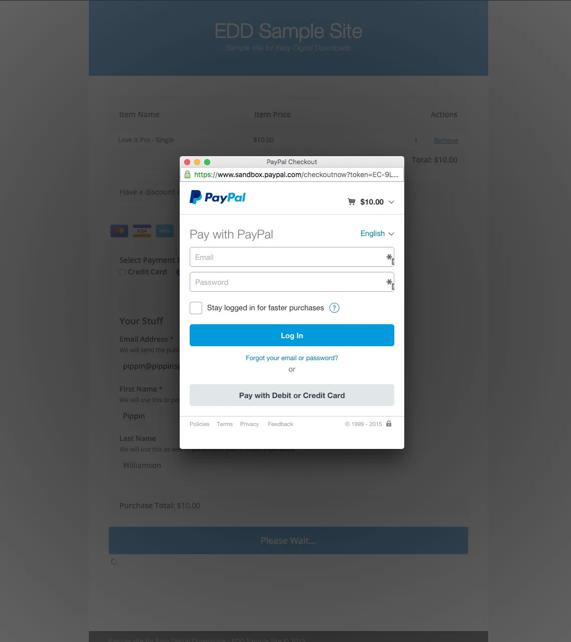 PayPal Website Payments Pro and PayPal Express Gateway