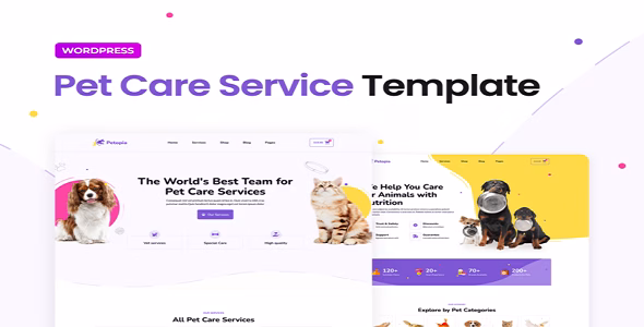 Petopia Pet Care Service Elementor Template Kit
