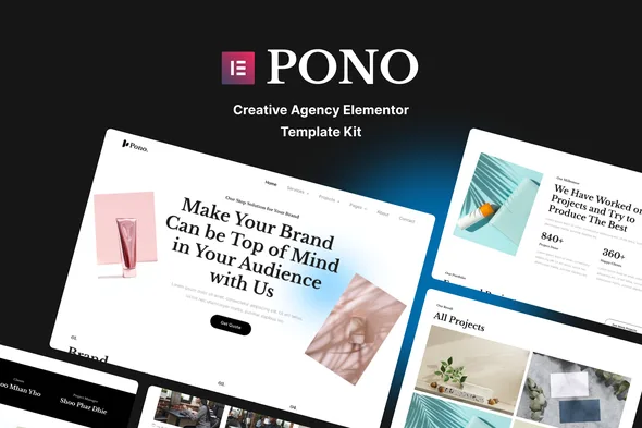 Pono - Creative Agency Elementor Templates Kit