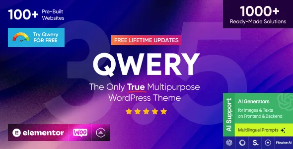 Qwery - Multi-Purpose Business WordPress Theme