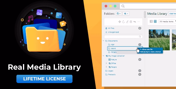 Real Media Library Media Library Folder & File Manager for Media Management