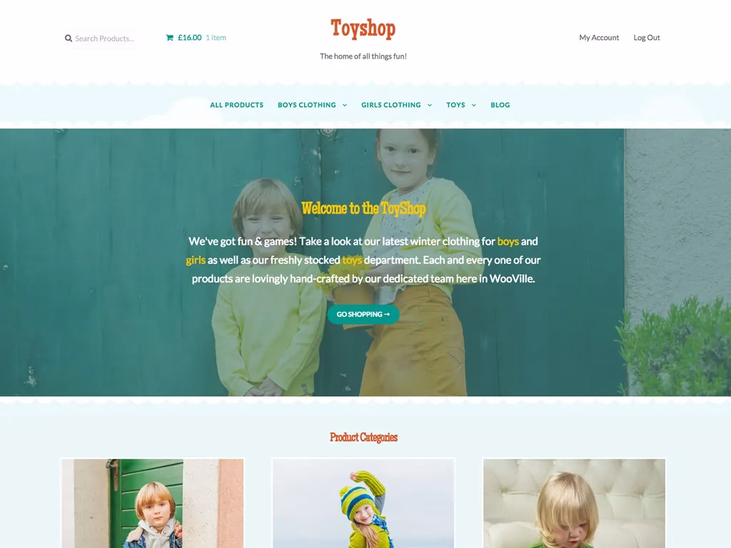 Toyshop Storefront WooCommerce