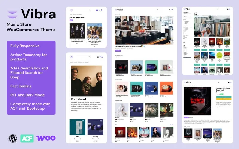 VIBRA - Music Store WooCommerce Theme