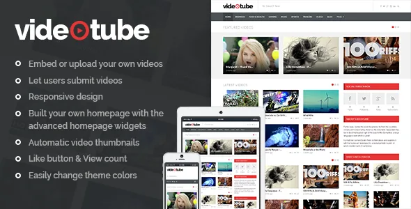 VideoTube A Responsive Video WordPress