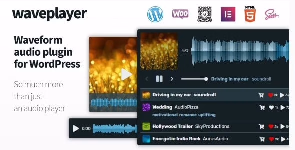 WavePlayer Waveform Audio Player for WordPress and WooCommerce